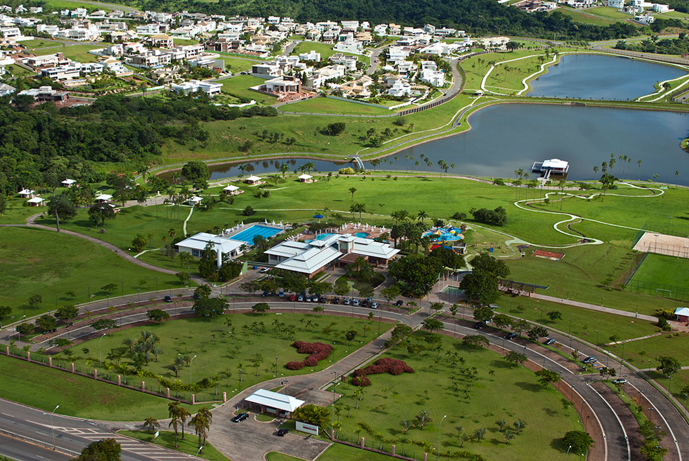 Vista do bairro Alphaville Flamboyant em Goiânia