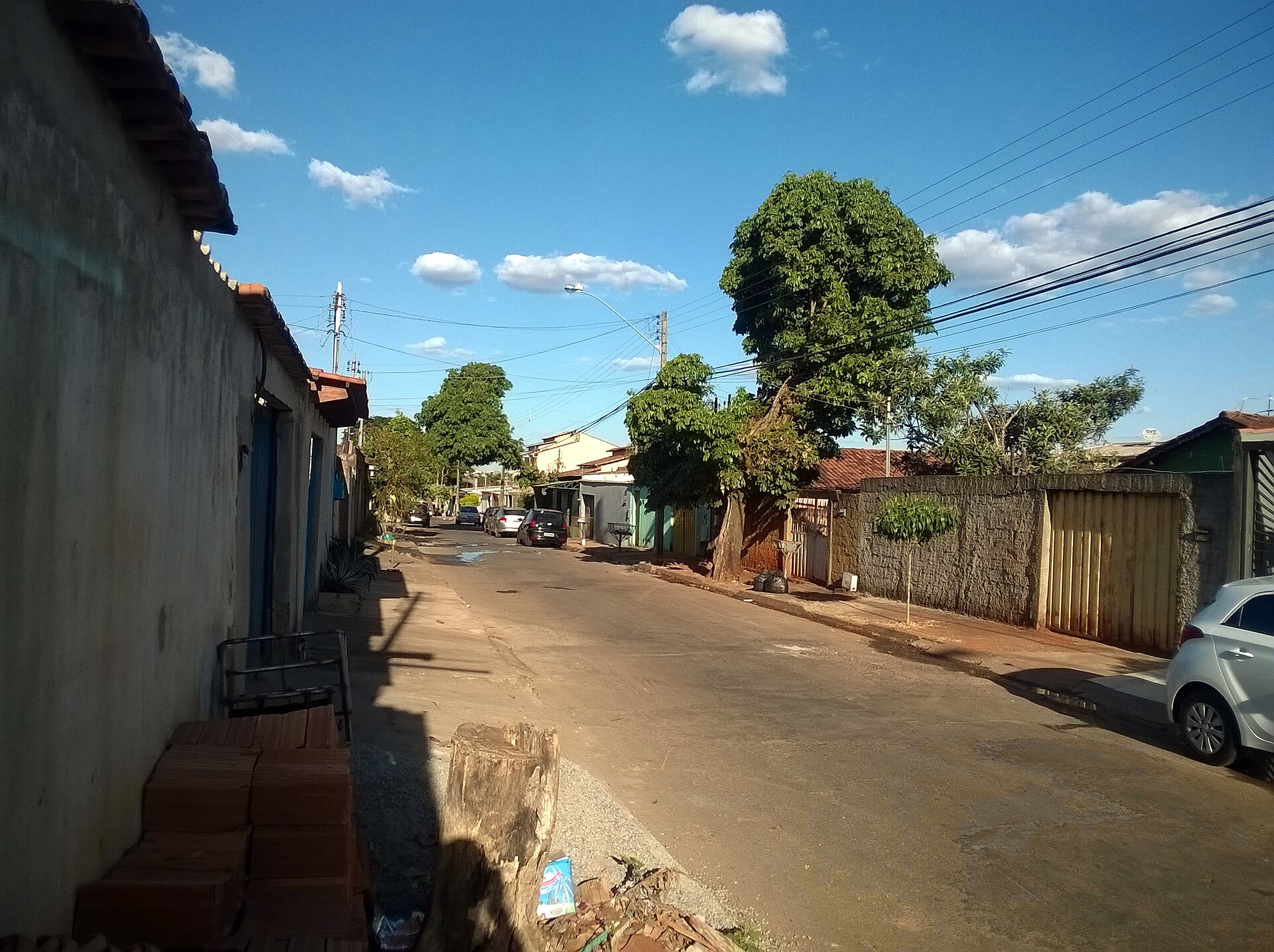 Vista do bairro Finsocial em Goiânia