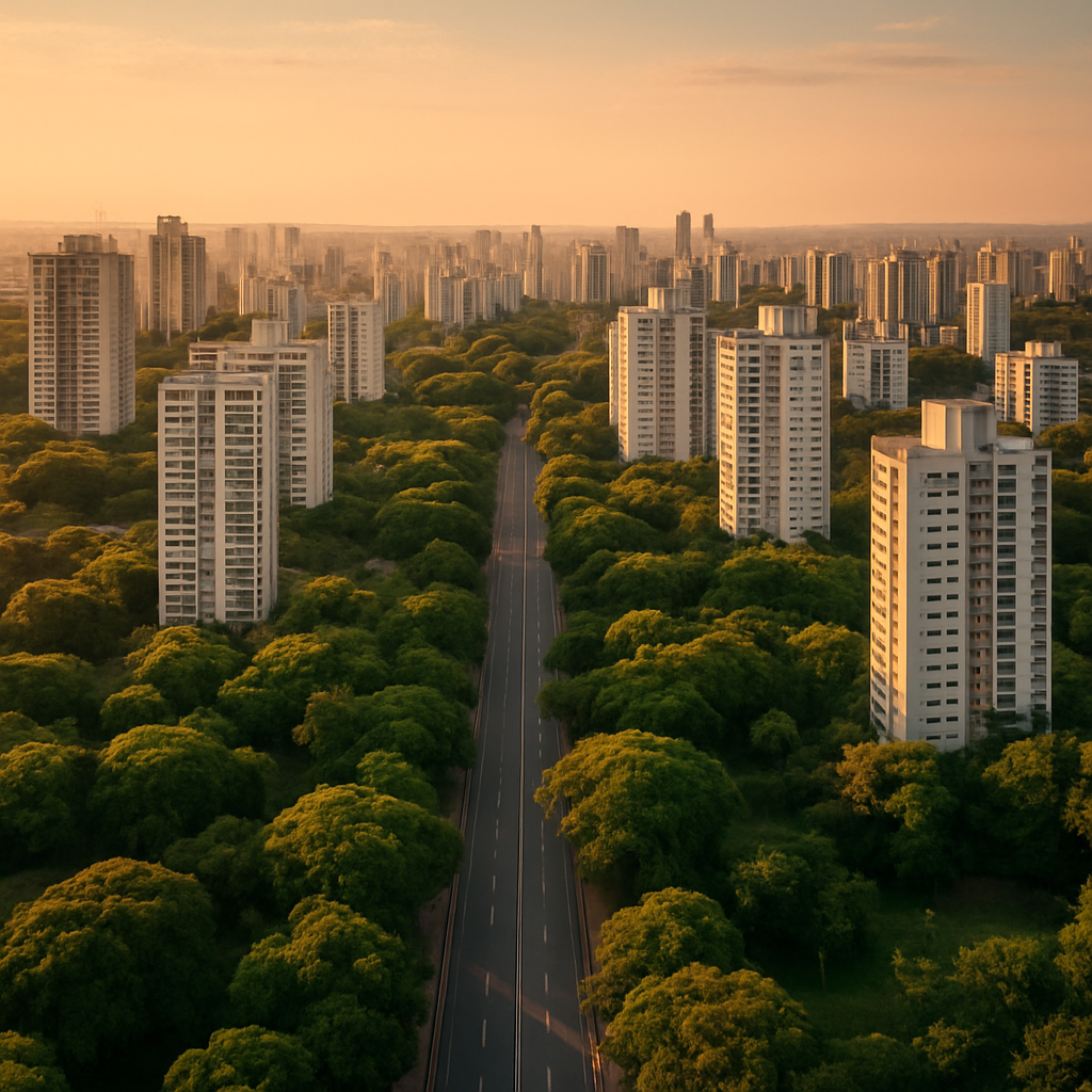 Vista do bairro Parque Tremendão em Goiânia